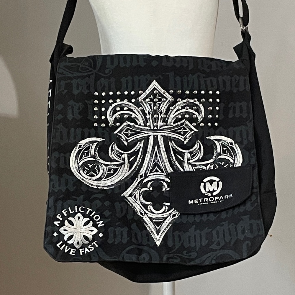 Y2K Metro Park Affliction Messenger Bag